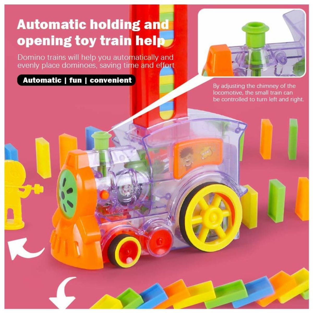 GENERICO - Tren Musical Didáctico de Dominó Automático Infantil