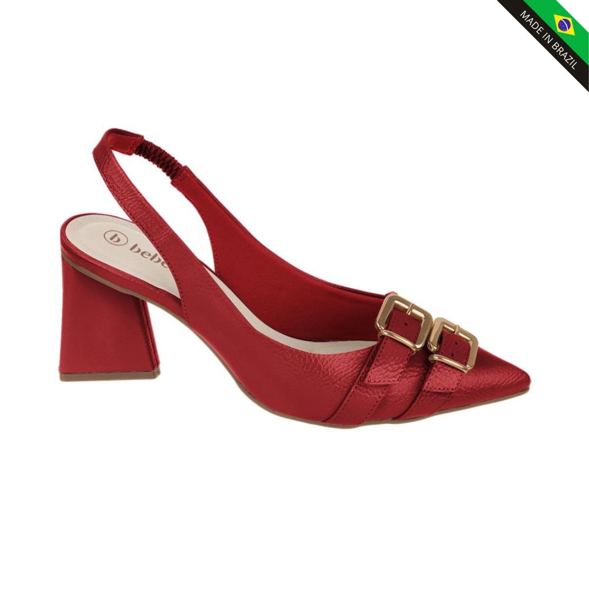 BEBECE - ZAPATO TACO BLOCK BEBECÉ T7024-306-1 ROJO