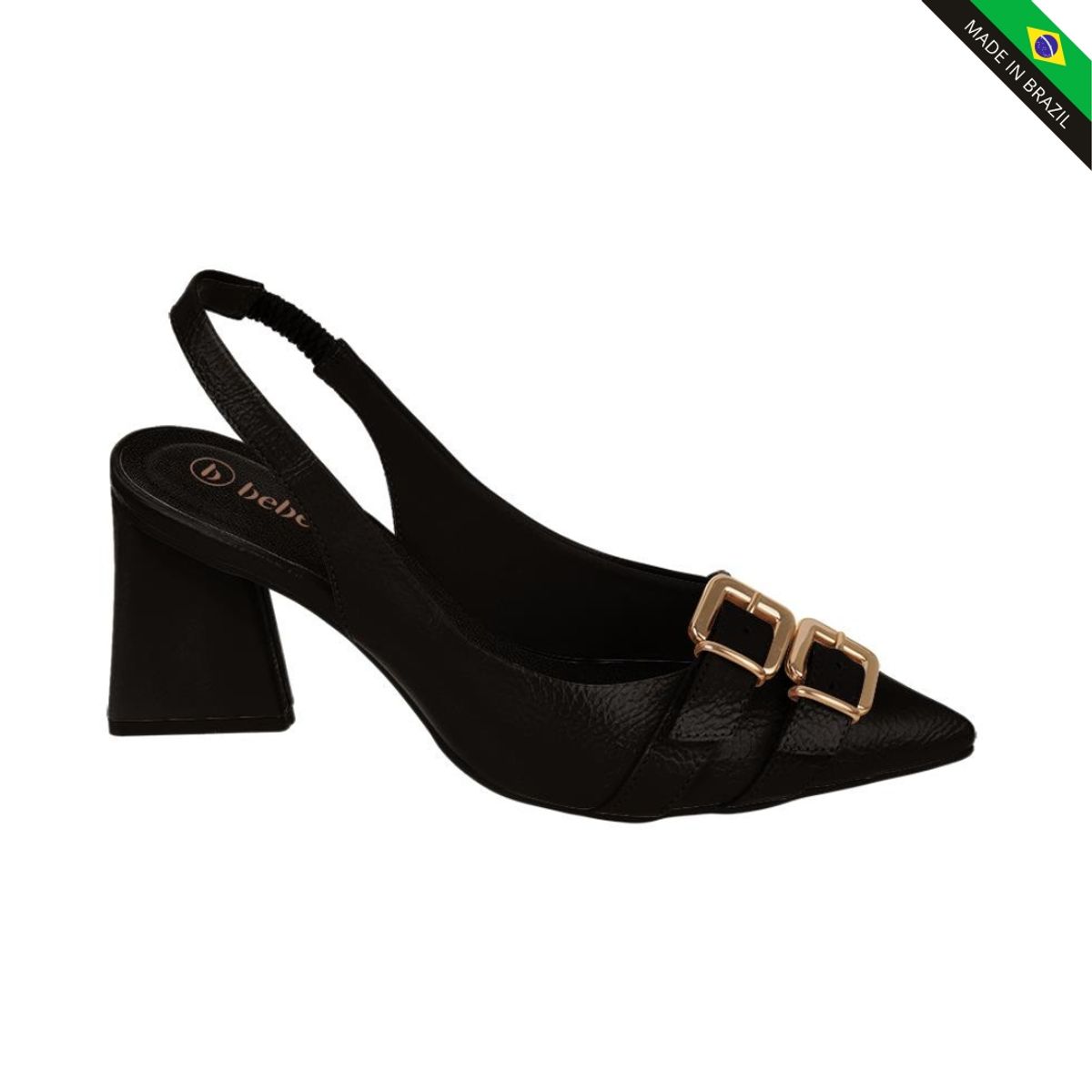 BEBECE - ZAPATO TACO BLOCK BEBECÉ T7024-306-24 PRETO