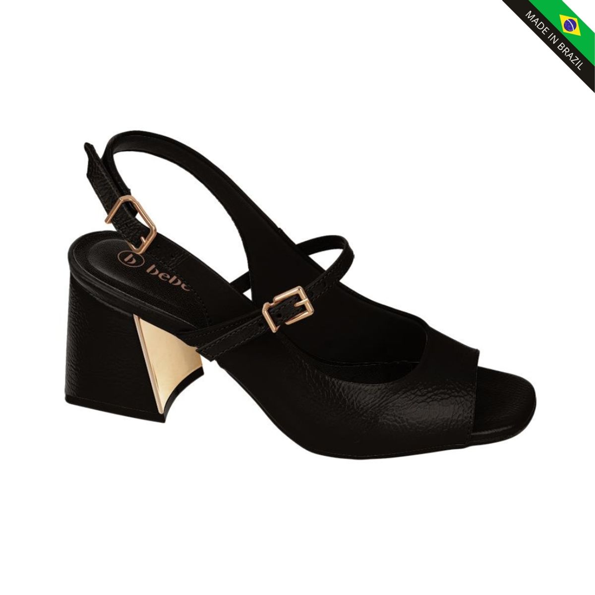 BEBECE - SANDALIA TACO BLOCK BEBECÉ T6099-115-1 PRETOOURO