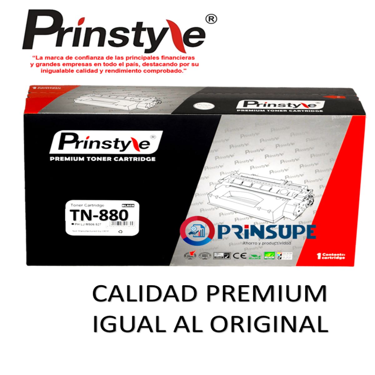 GENERICO - TONER PRINSTYLE TN 880 (TN-3479)  P/BROTHER 12.000PÁG ISO19752
