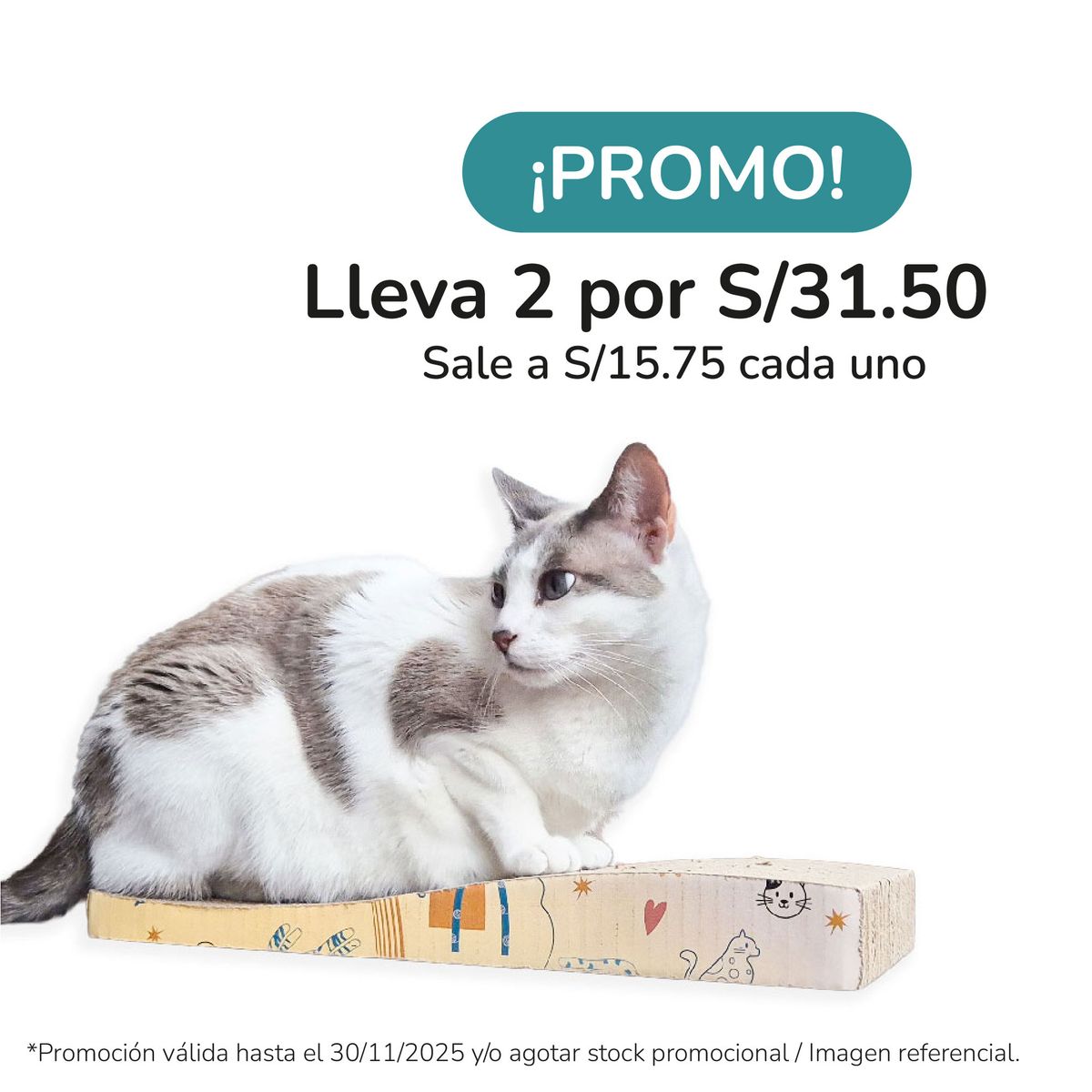 CAT OH - Rascador curvo para gatos  Ola Minimalista