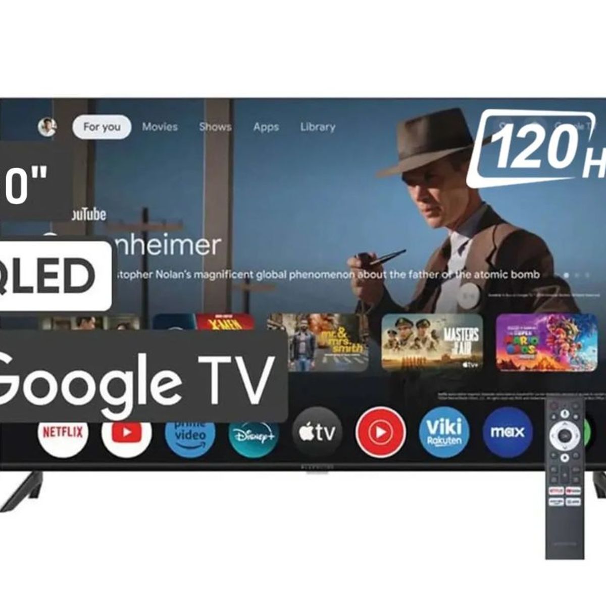TELEVISOR BLACKLINE QLED 50” UHD 4K Smart TV BL50-T6210QD 120Hz, marca BLACKLINE - Foto Principal