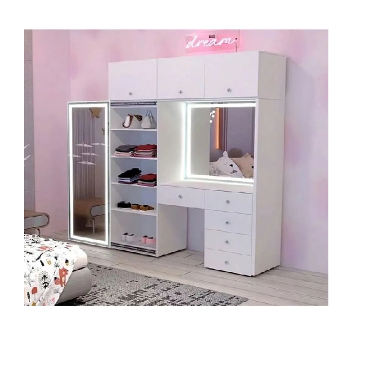 ROPERO TOCADOR LAURA  - LA CASA DEL MUEBLERO - BLANCO, marca GENERICO - Foto Principal