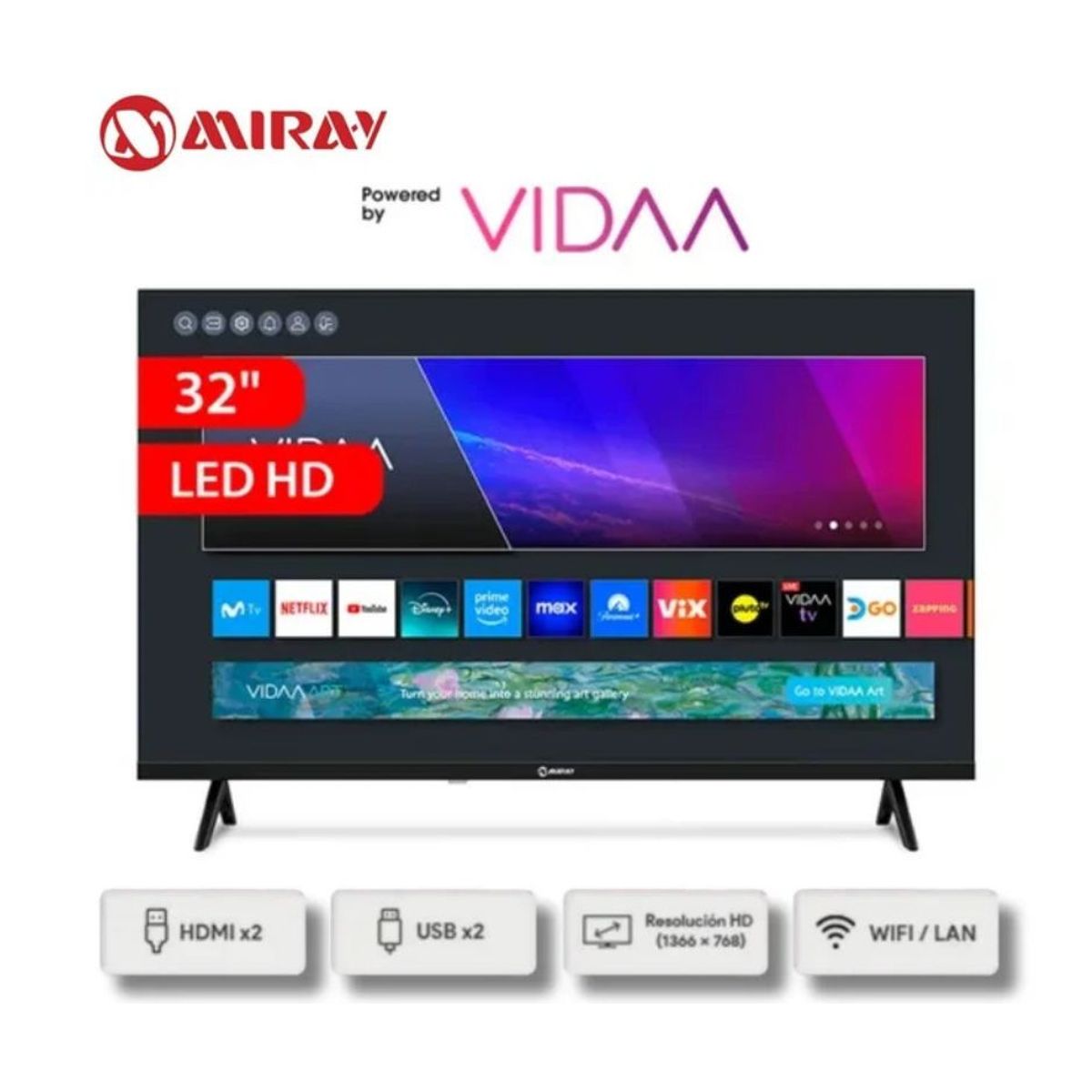 MIRAY - TELEVISOR MIRAY 32 LED HD SMART 32MS32-E205