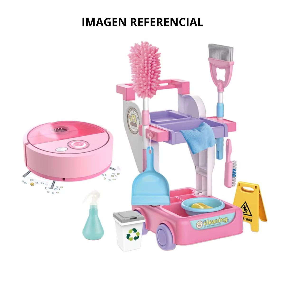 GENERICO - SET DE LIMPIEZA INTERACTIVA PARA NIÑAS