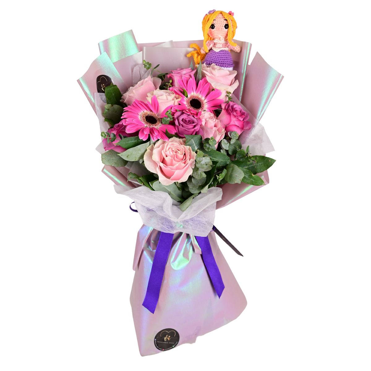 VI REGALANDO AMOR - Ramo Rapunzel + Amigurumi - Princesas - Ramo de flores