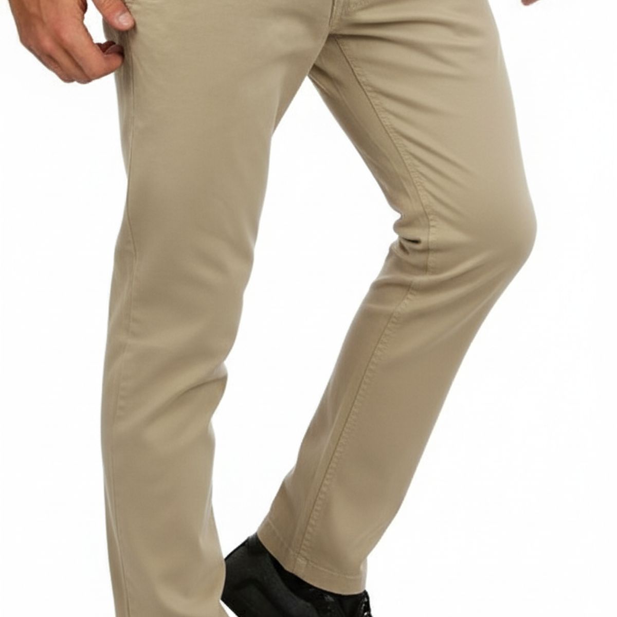 GENERICO - Pantalón Hombre Drill Slim Fit Color Beige
