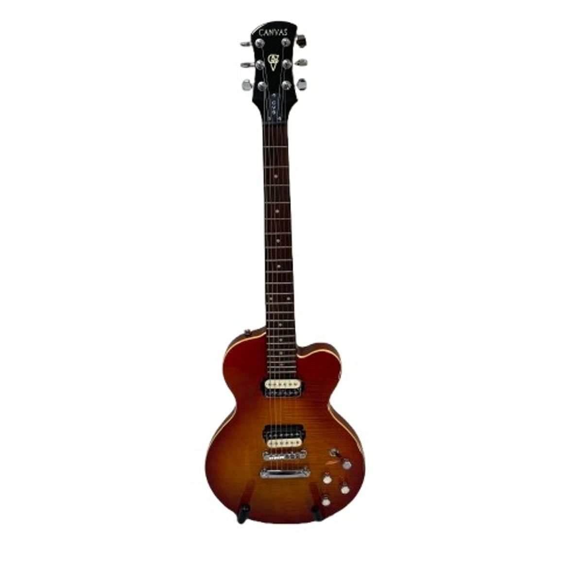 CANVAS - GUITARRA ELÉCTRICA, MARCA : CANVAS, COLOR : MARRÓN,  MODELO : LES PAUL
