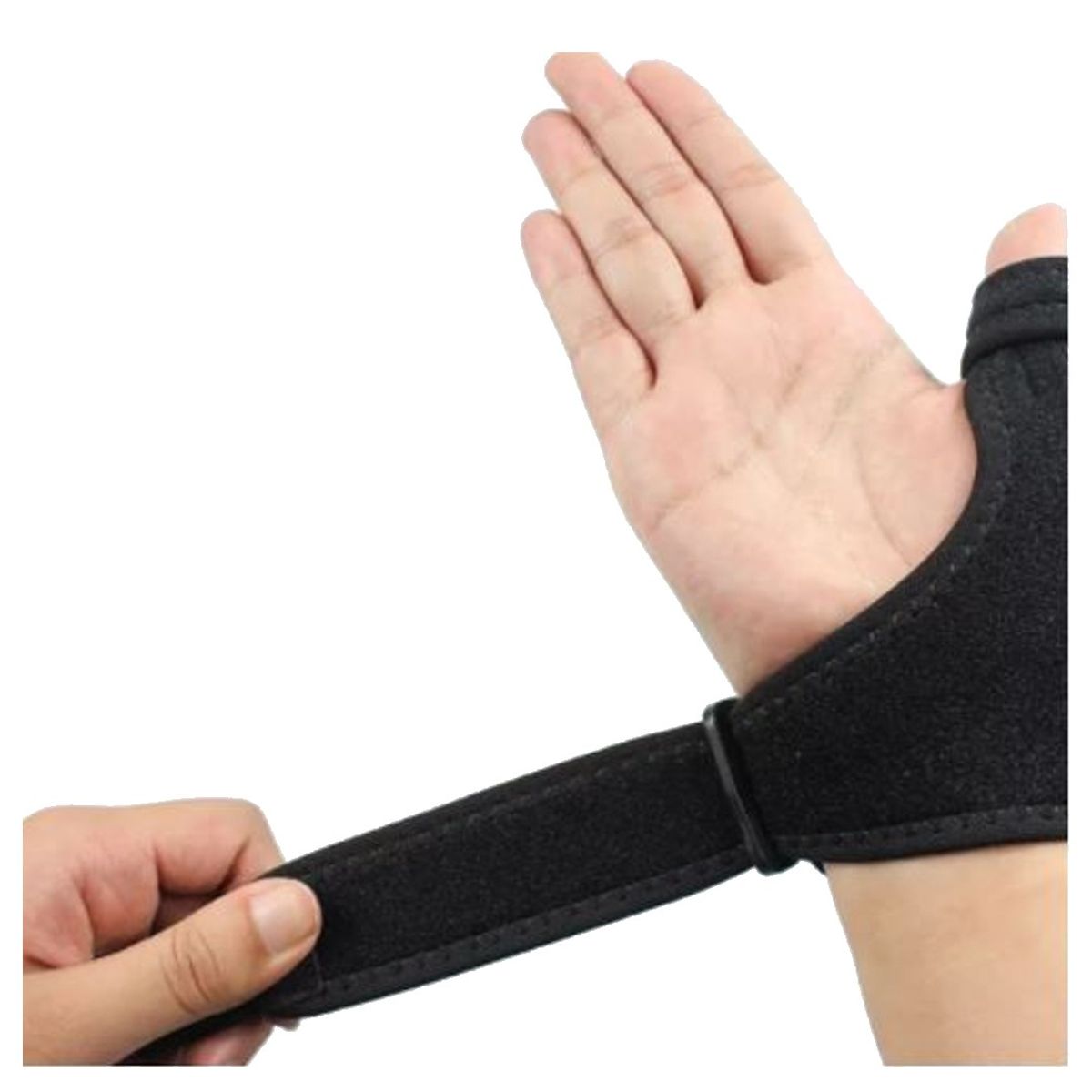 GENERICO - Férula Inmovilizadora de Pulgar y Muñeca 6879 - Talla Única Ajustable con Neopreno Terapéutico 6879
