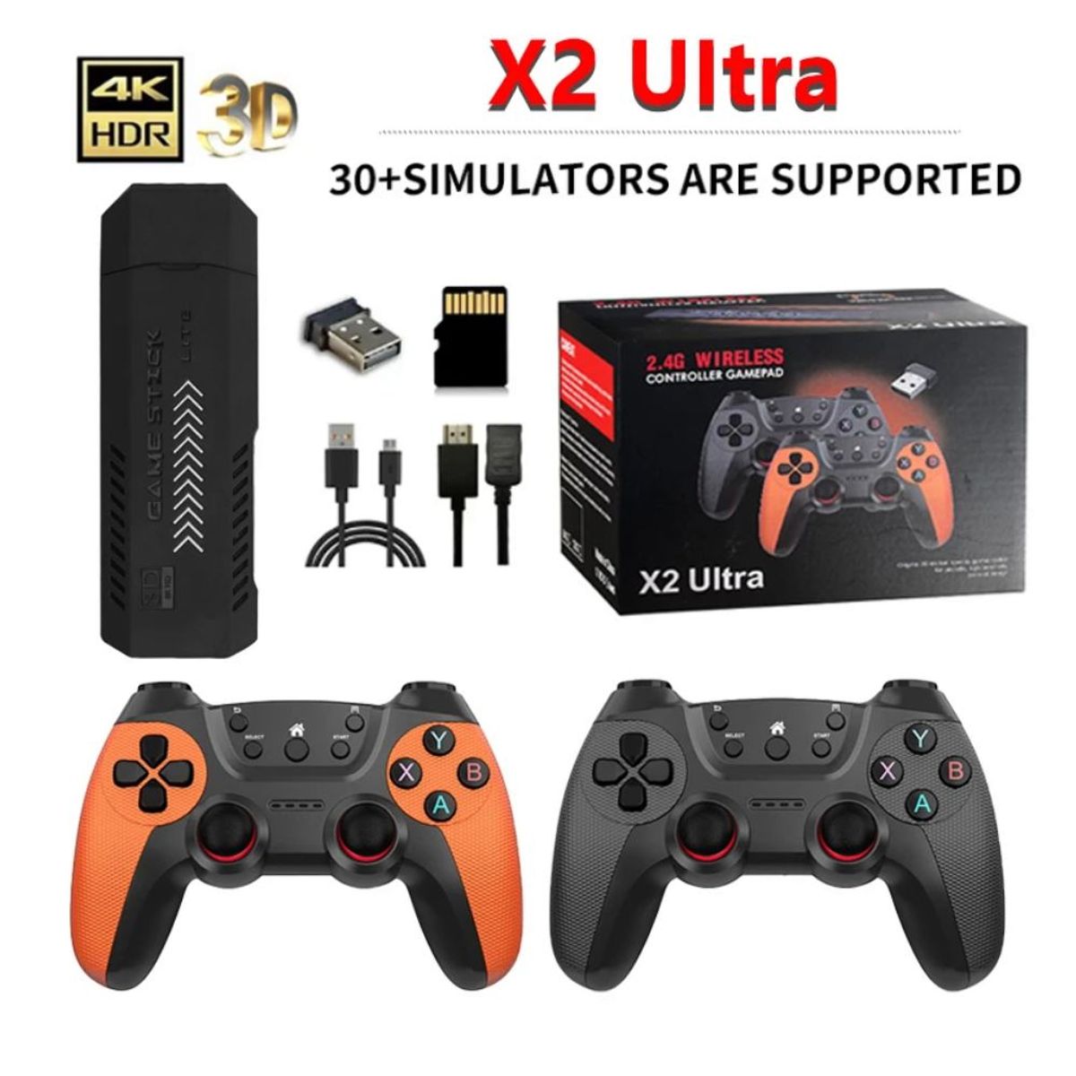 GENERICO - X2 Ultra 128GB Mandos Recargables ORIGINAL