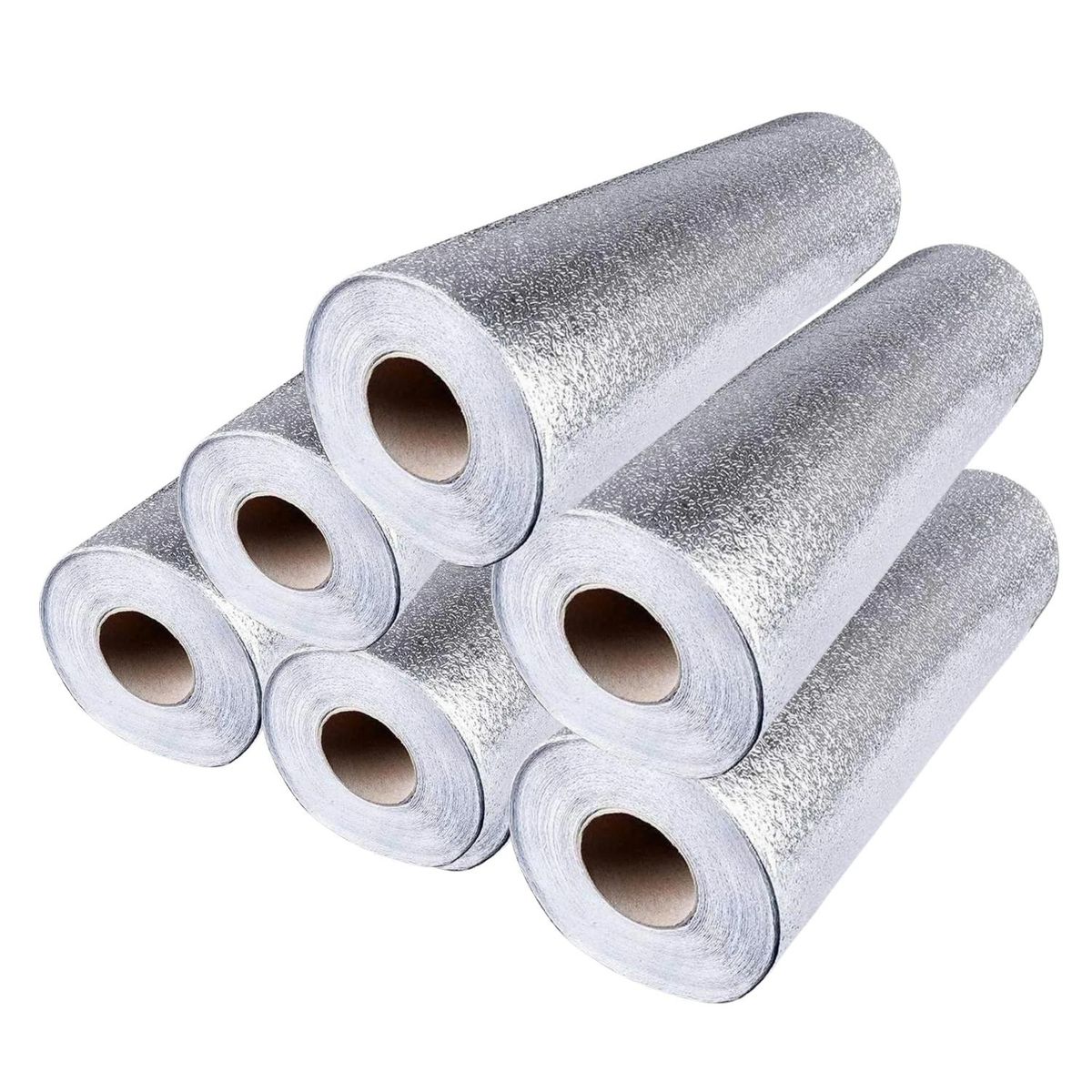 GENERICO - Papel Aluminio Adhesivo x 6und para Cocina 60cm X 5mts