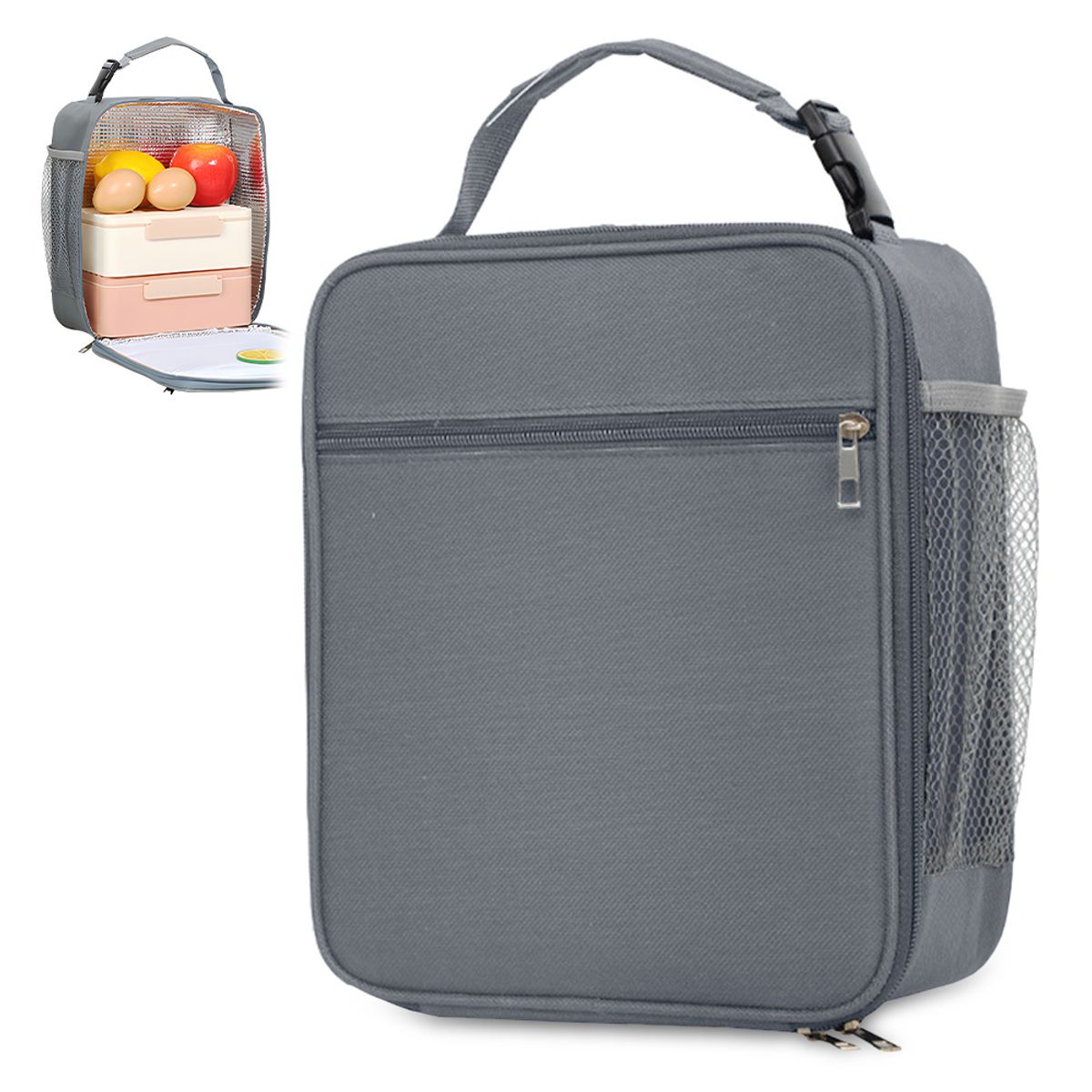 KELLER - Lonchera Térmica Impermeable con Asa Plomo B79