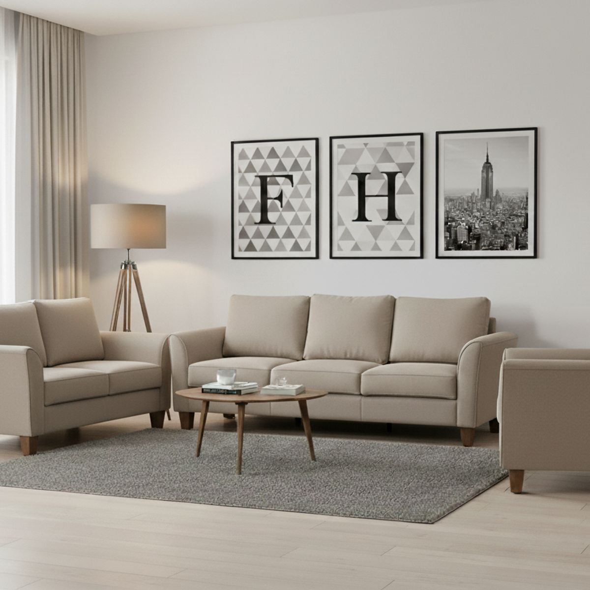 FABIANI HOME - Juego de Sala Bangkok 3 2 1 Fabiani Home