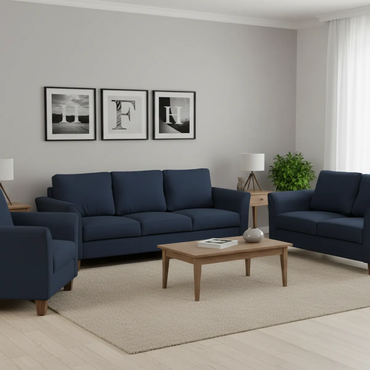 FABIANI HOME - Juego de Sala Bangkok 3 2 1 Fabiani Home