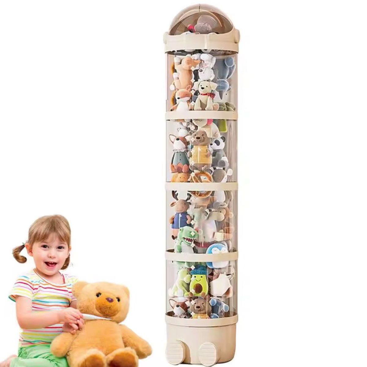 Organizador Peluches Moderno Almacenamiento Niños Estante Exhibidor Torre Decorativa, marca GENERICO - Foto Principal