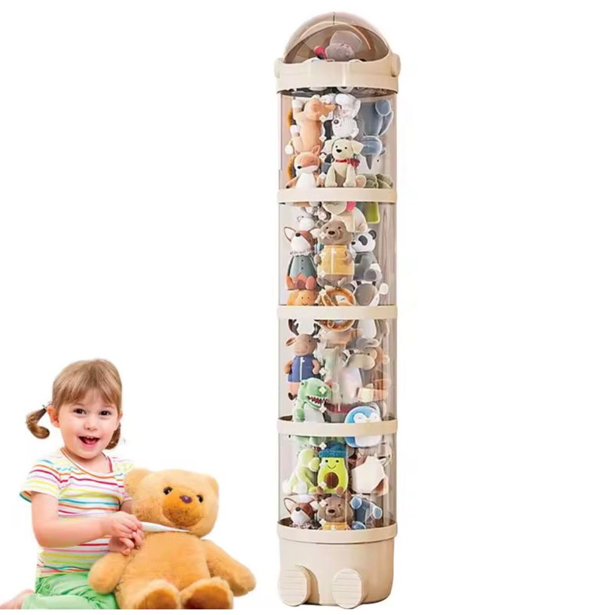 Organizador Peluches Moderno Almacenamiento Niños Estante Exhibidor Torre Decorativa, marca GENERICO - Foto Principal