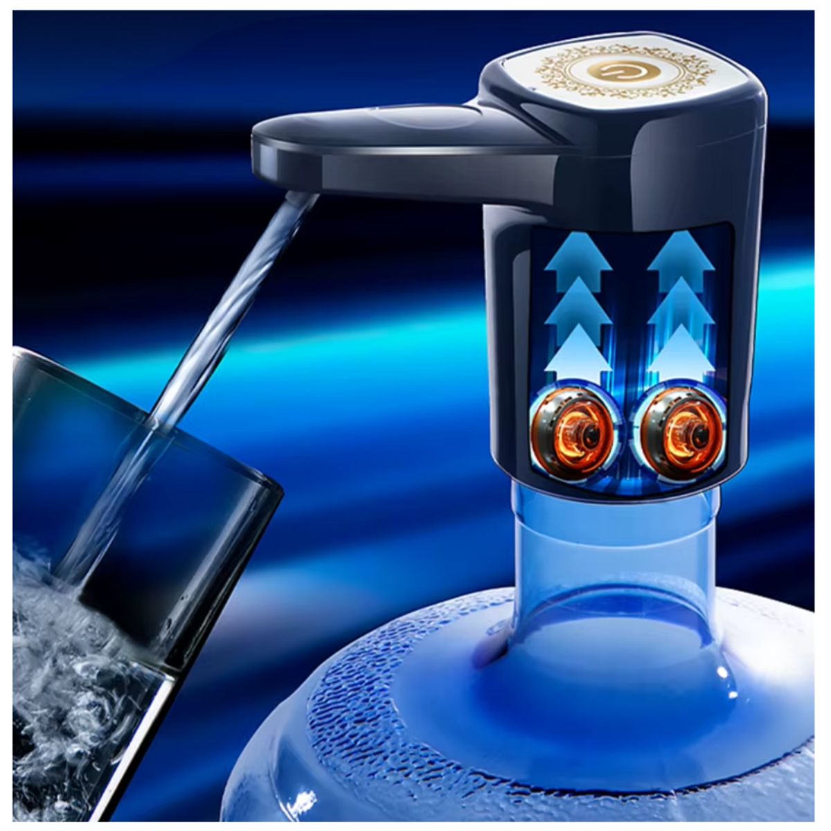 GENERICO - Dispensador de Agua Eléctrico Portátil Mini Bomba USB 5 V ideal para botellas de 25 galones