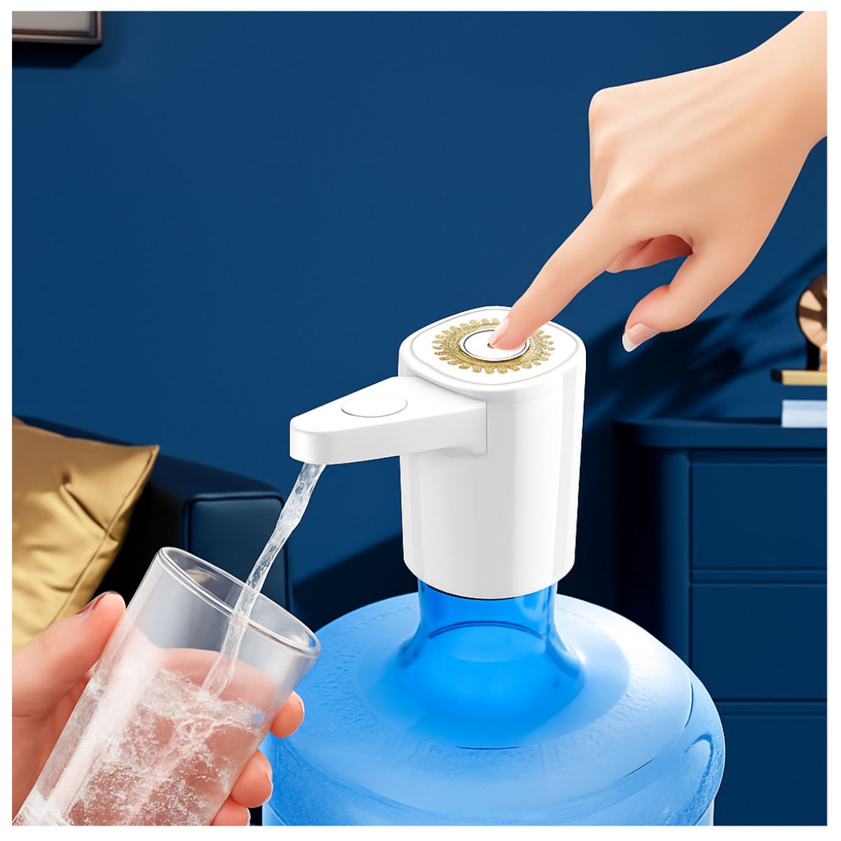 GENERICO - Dispensador de Agua Eléctrico Portátil USB  5 V ideal para  botellas de 25 galones