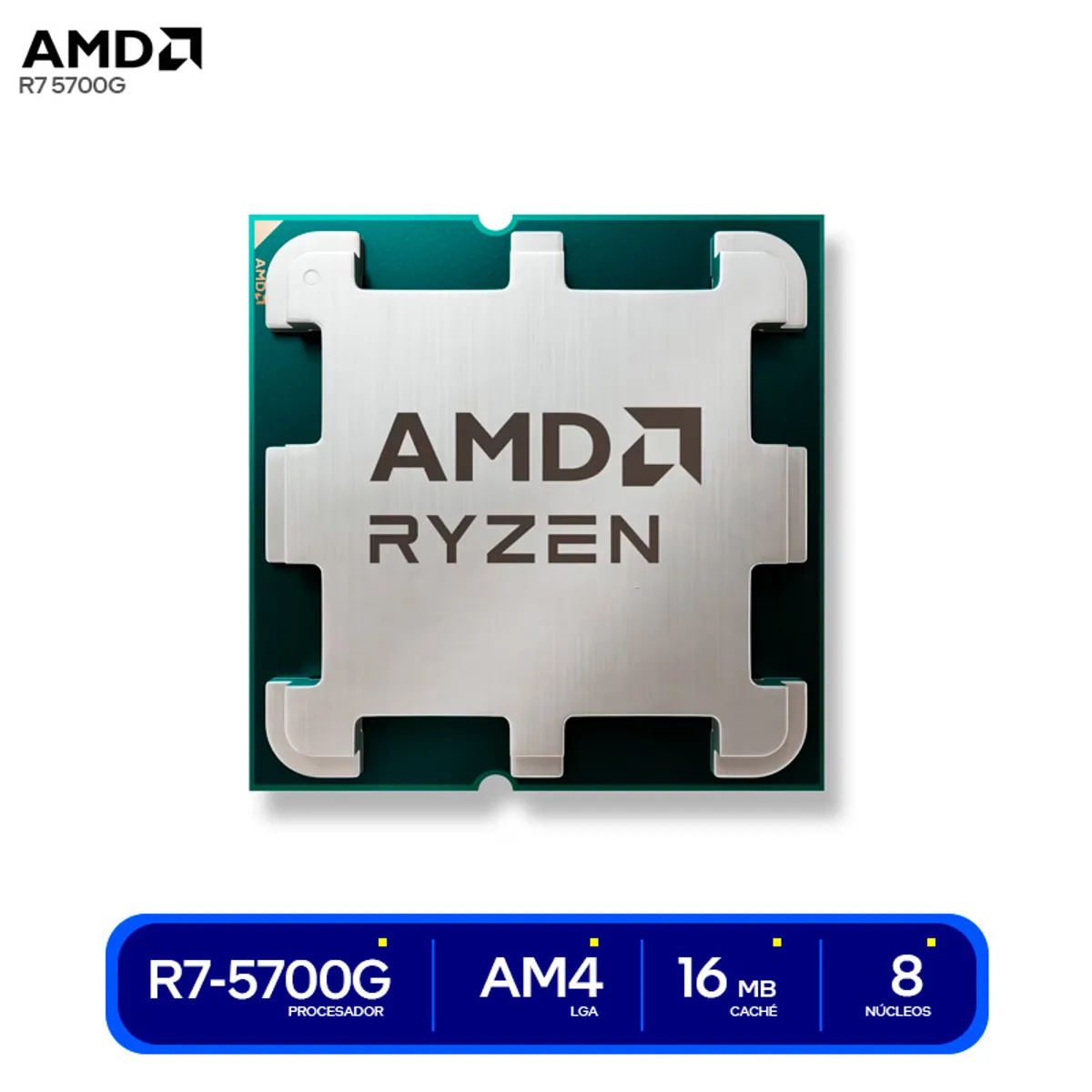 AMD - Computadora Completa Ryzen 7 5700G RAM 16GB DISCO SSD 500GB MONITOR 24" FHD