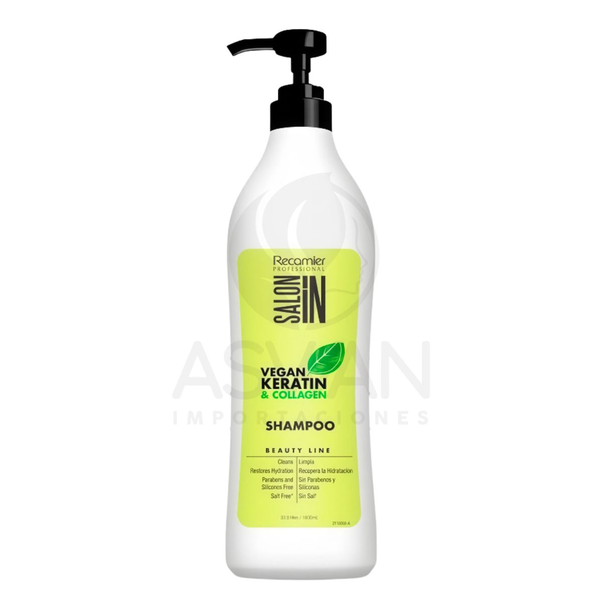 GENERICO - Shampoo Vegan Keratin & Collagen 1000 ml - RECAMIER