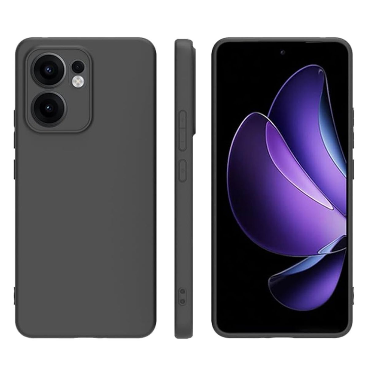 CASE - CASE SILICONA OPPO RENO 13F-NEGRO