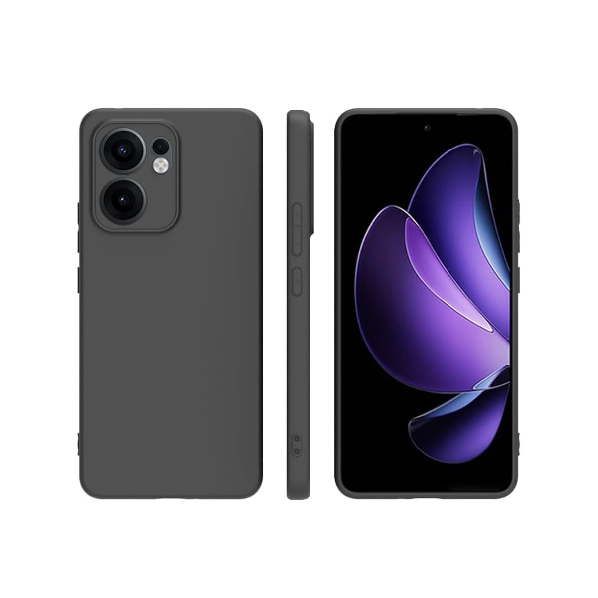 CASE - CASE SILICONA OPPO RENO 13F-NEGRO