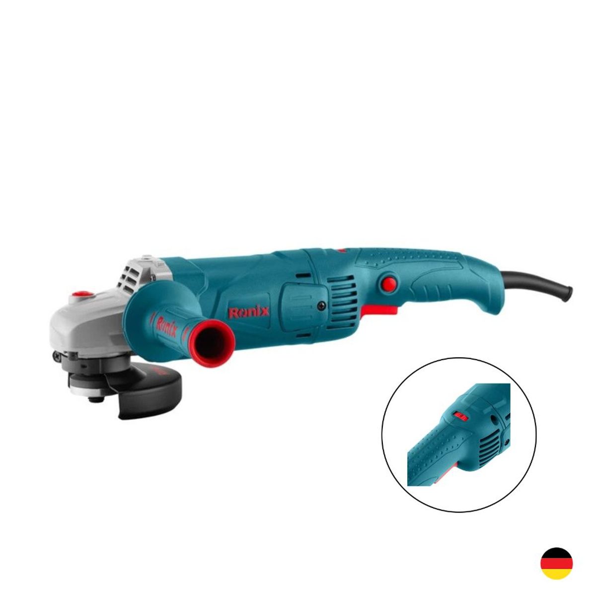RONIX - Amoladora angular 5″ 1500W RONIX 3165 Con Regulador De Velocidad
