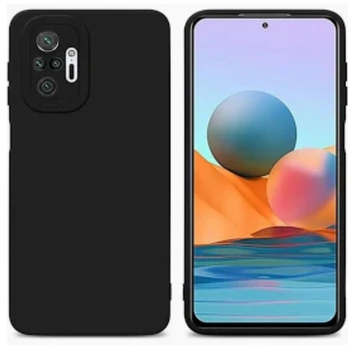 CASE - CASE SILICONA REDMI NOTE 10 PRO-NEGRO