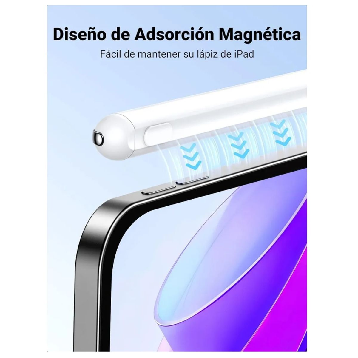 UGREEN - Lápiz Óptico Tactil para iPad Punta ultrafina Bluetooth 50 Carga USB-C