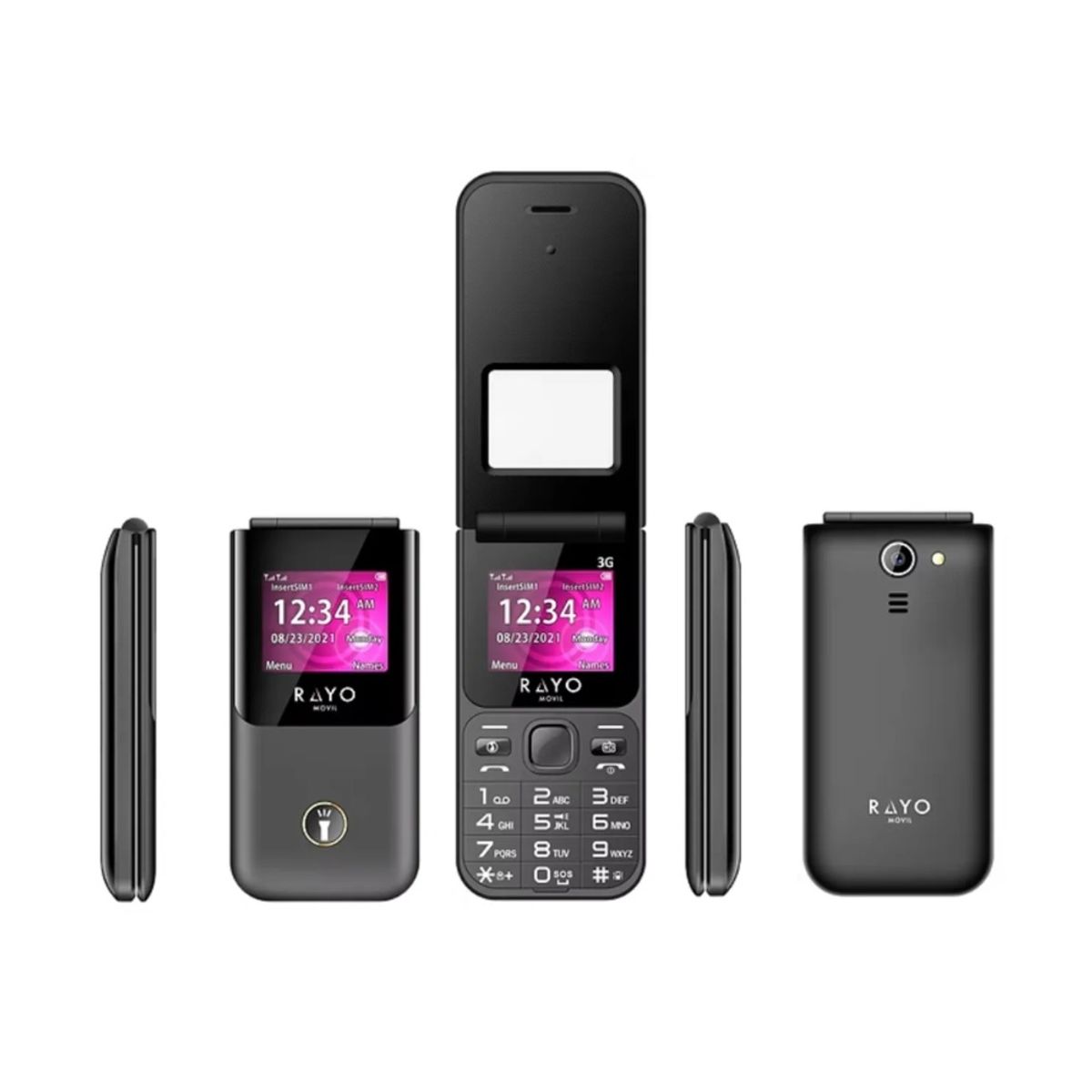 GENERICO - Rayo Flip TAPA 3G 128MB 64MB Gris