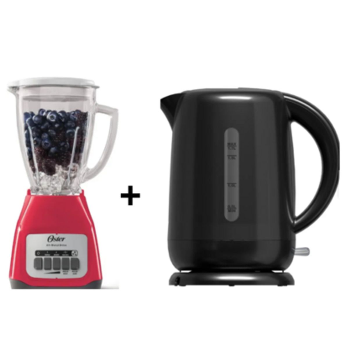 OSTER - Licuadora OSTER 1.5 L BLSTKAGMPB053 Sandía Kaliman + Hervidor Eléctrico 1.7L Negro