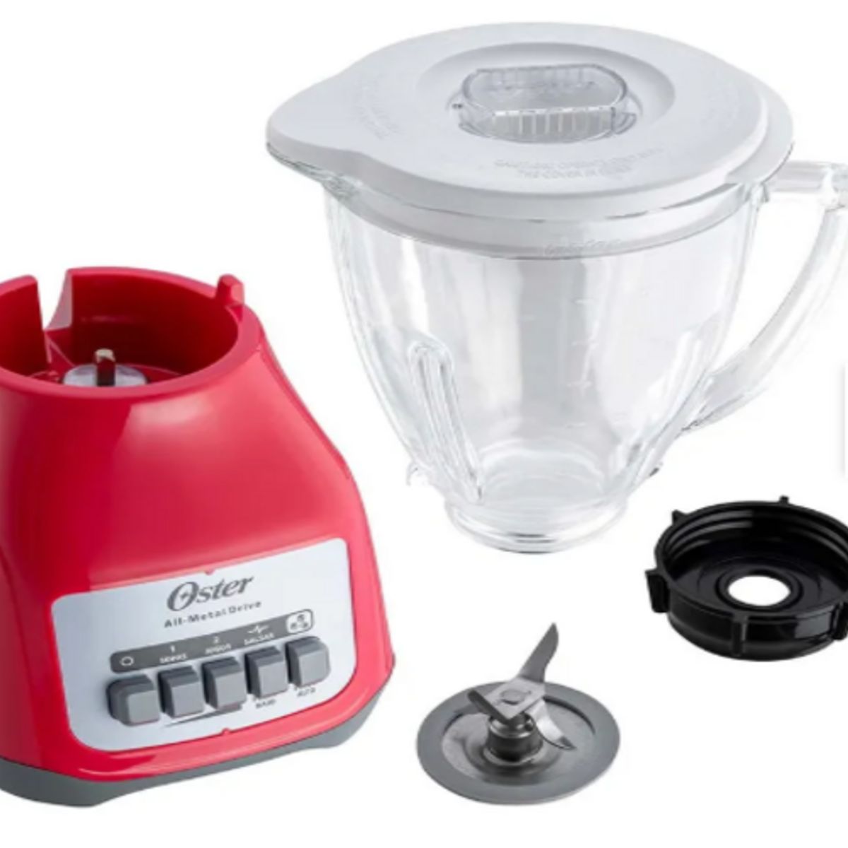 OSTER - Licuadora OSTER 1.5 L BLSTKAGMPB053 Sandía Kaliman + Hervidor Eléctrico 1.7L Negro