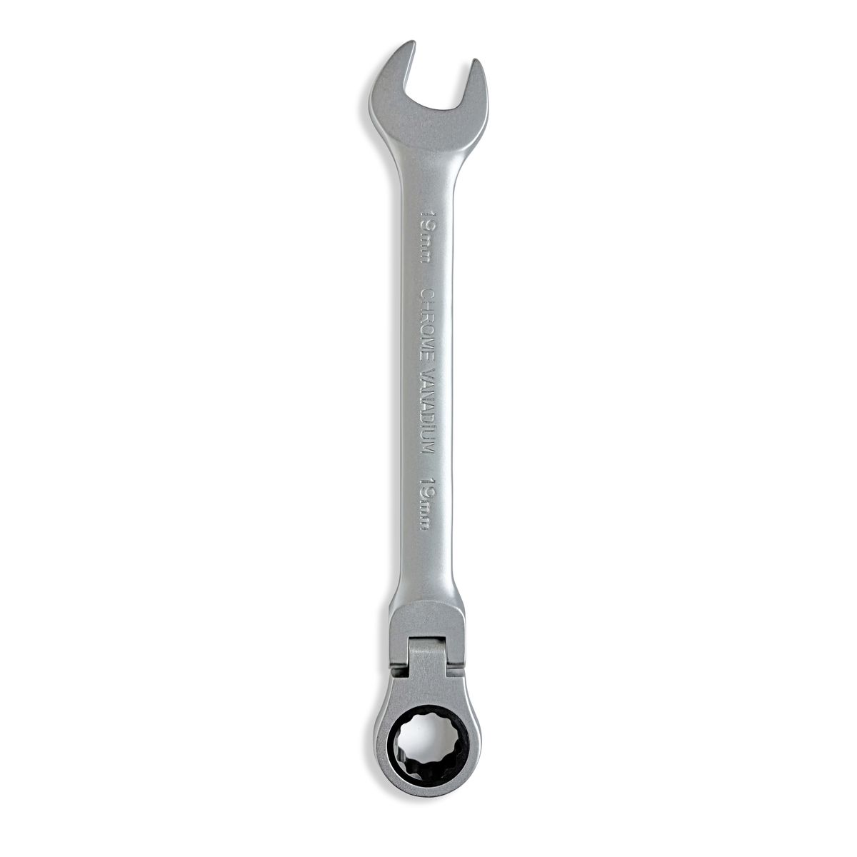 GENERICO - Llave Combinada Ratchet Acero 19mm Articulada