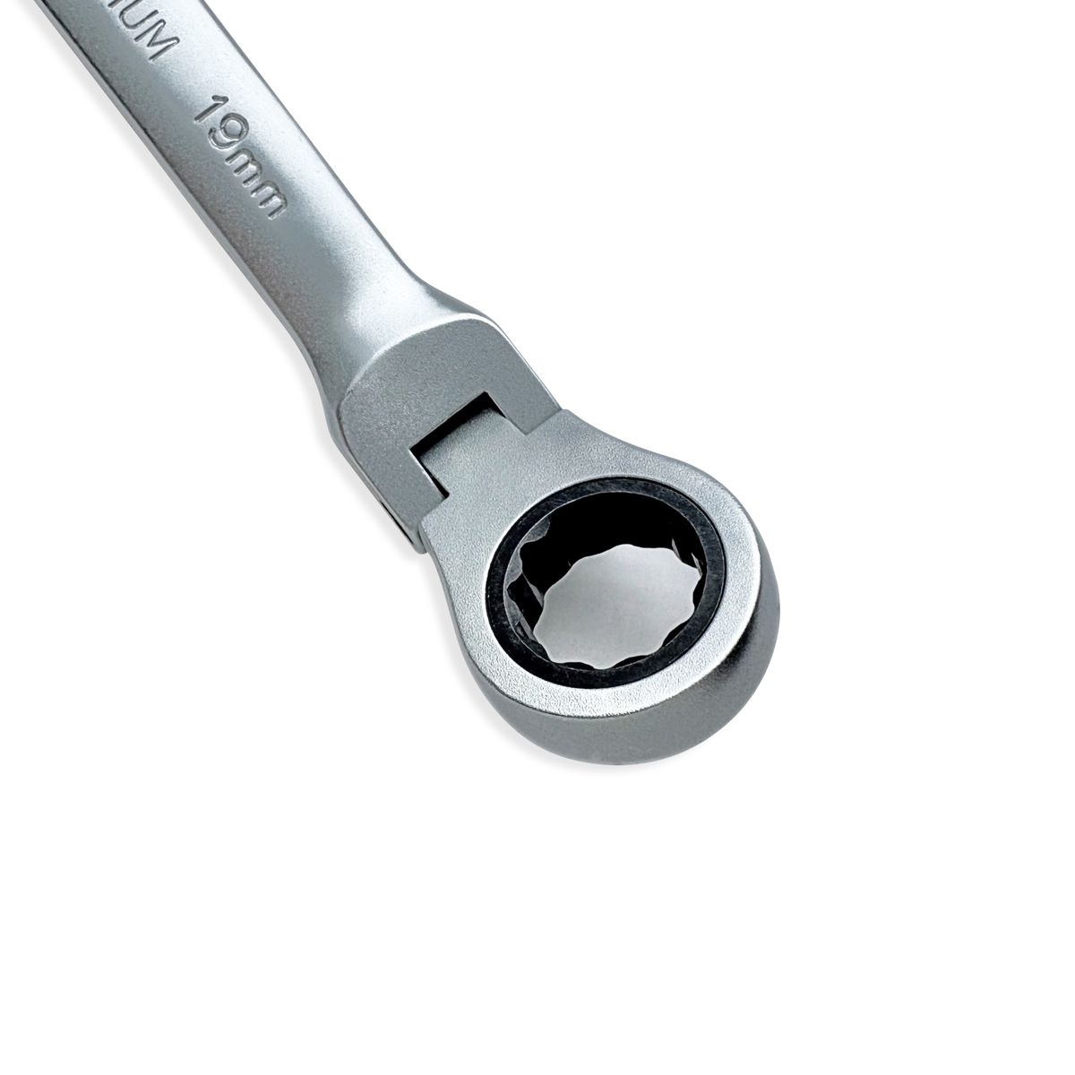 GENERICO - Llave Combinada Ratchet Acero 19mm Articulada