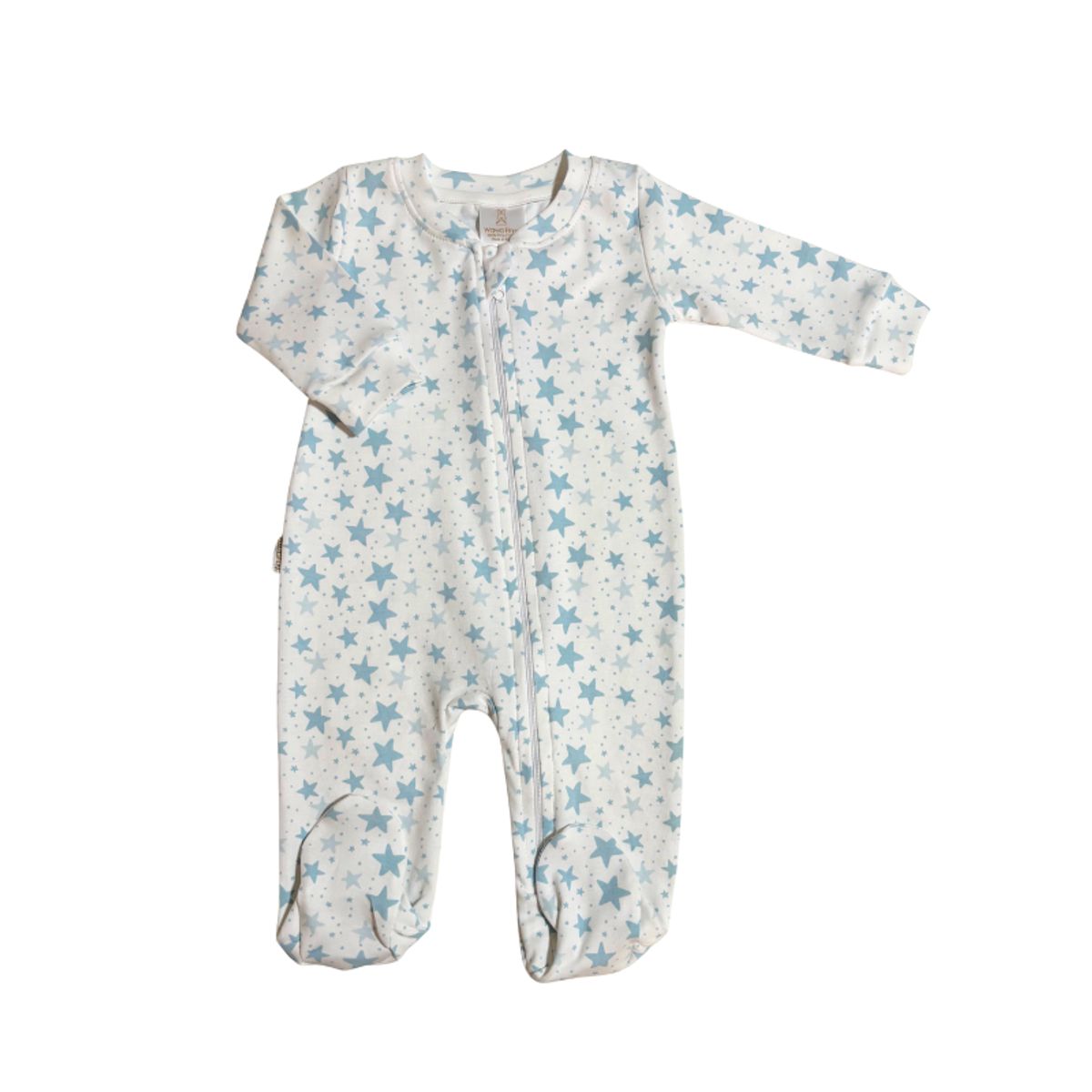 WAWA PIMA - PIJAMA BEBE NIÑO CON PIE LIGHT BLUE STAR