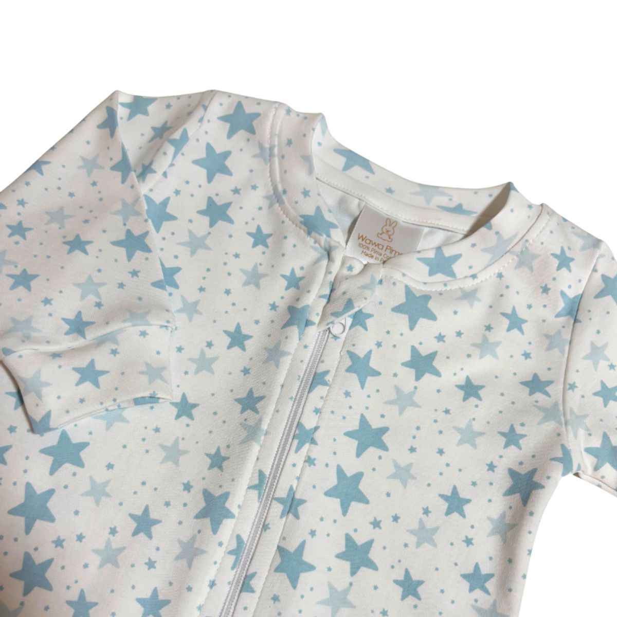 WAWA PIMA - PIJAMA BEBE NIÑO CON PIE LIGHT BLUE STAR