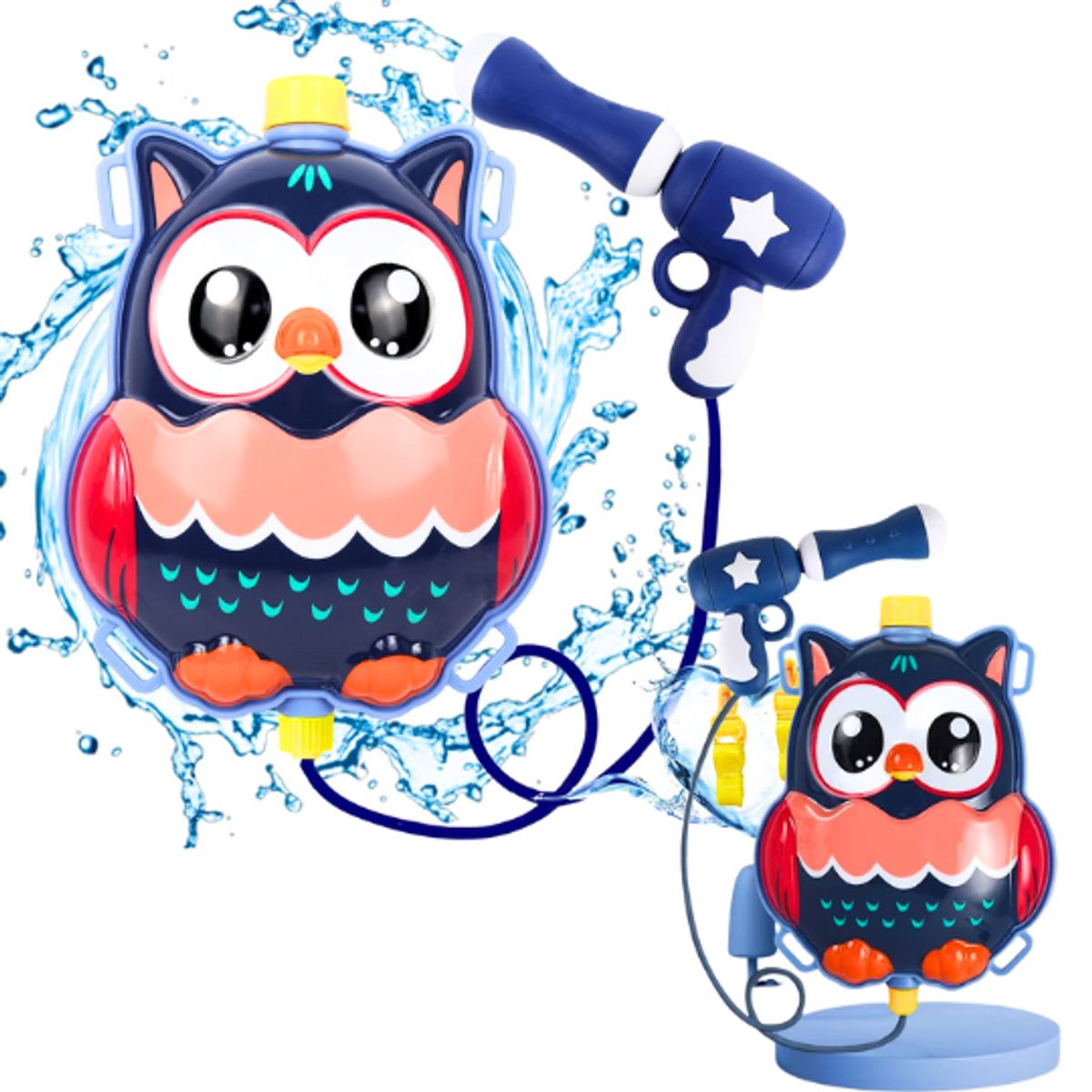 GENERICO - Juguete de Agua Mochila Búho con Pistola