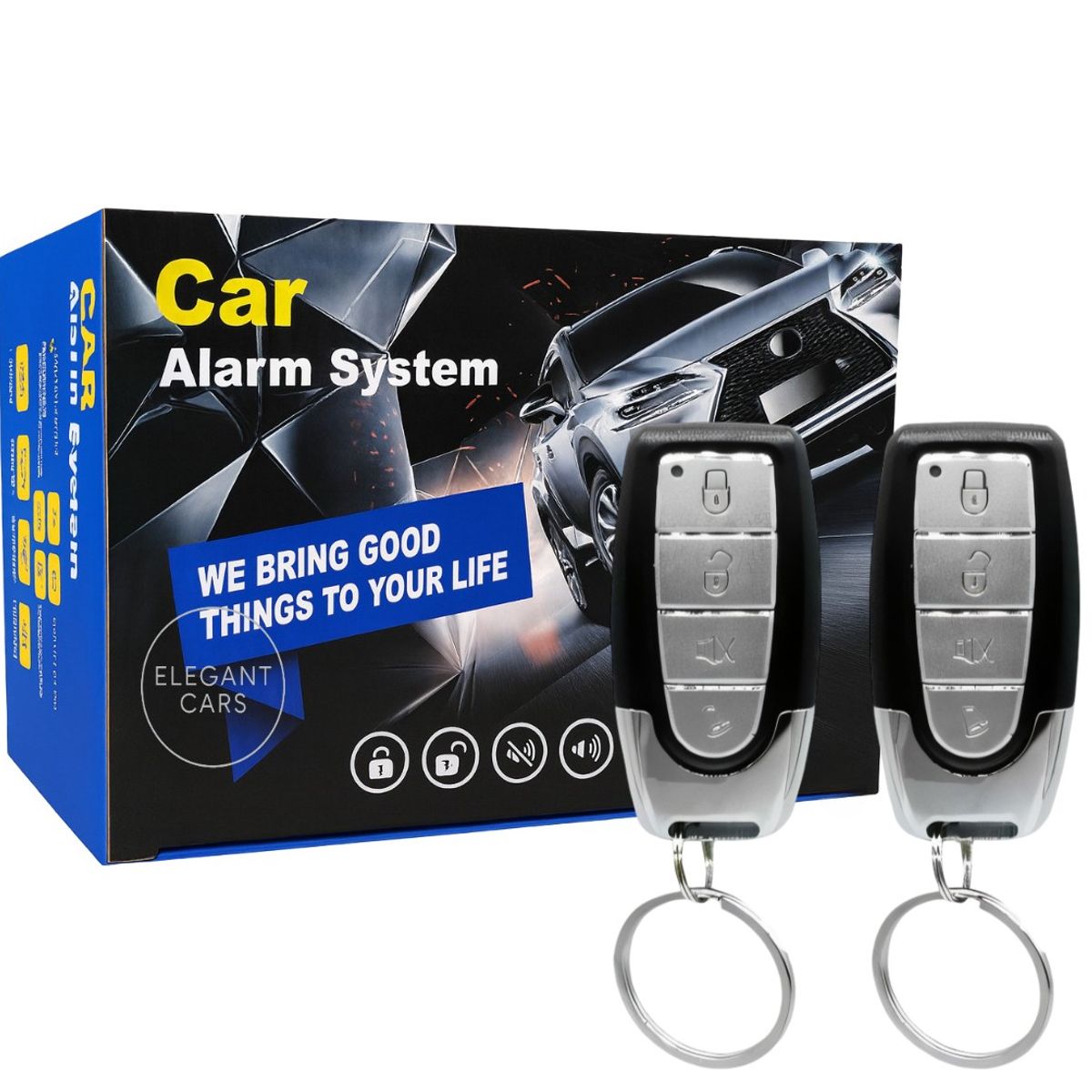 Alarma de Auto System con 2 Controles Sistema Antirrobo Universal Premium, marca JET - Foto Principal