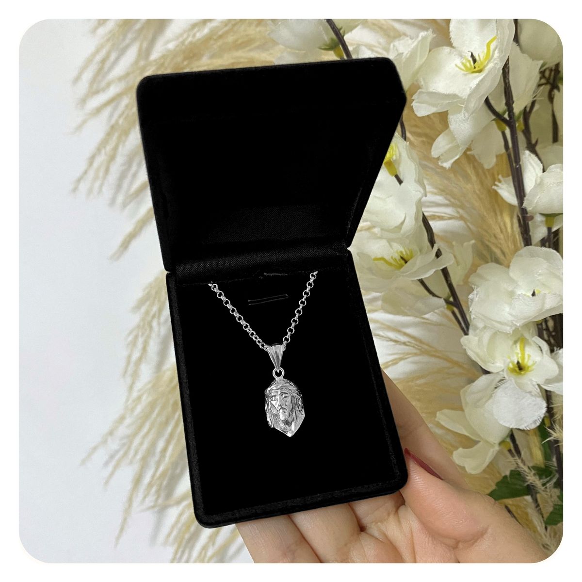 GENERICO - Collar Rostro De Cristo Plata 925 Regalo Unisex