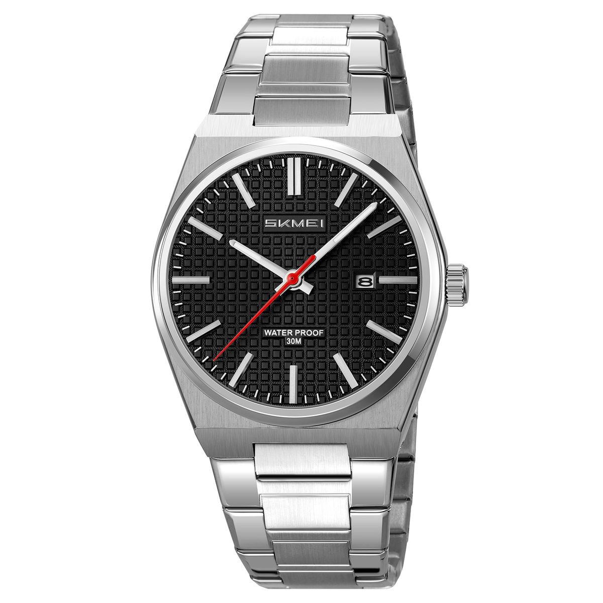 SKMEI - Reloj Skmei 9396 Plateado Correa Acero para caballero