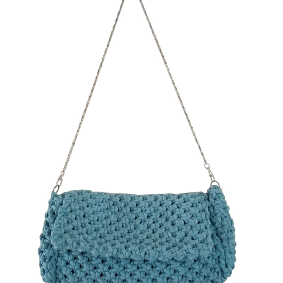 GENERICO - Bolso tejido casual juvenil con cadena fina
