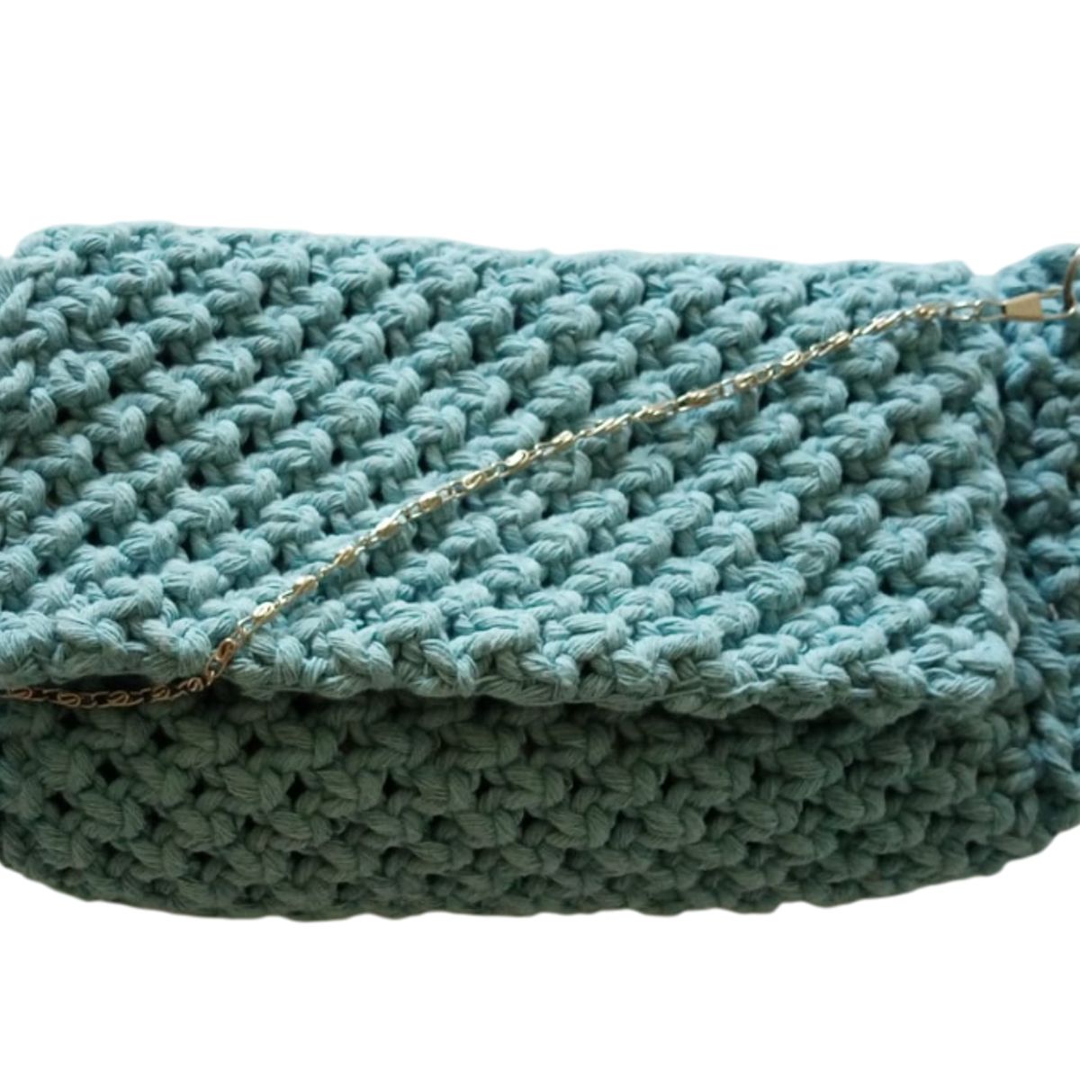 GENERICO - Bolso tejido casual juvenil con cadena fina