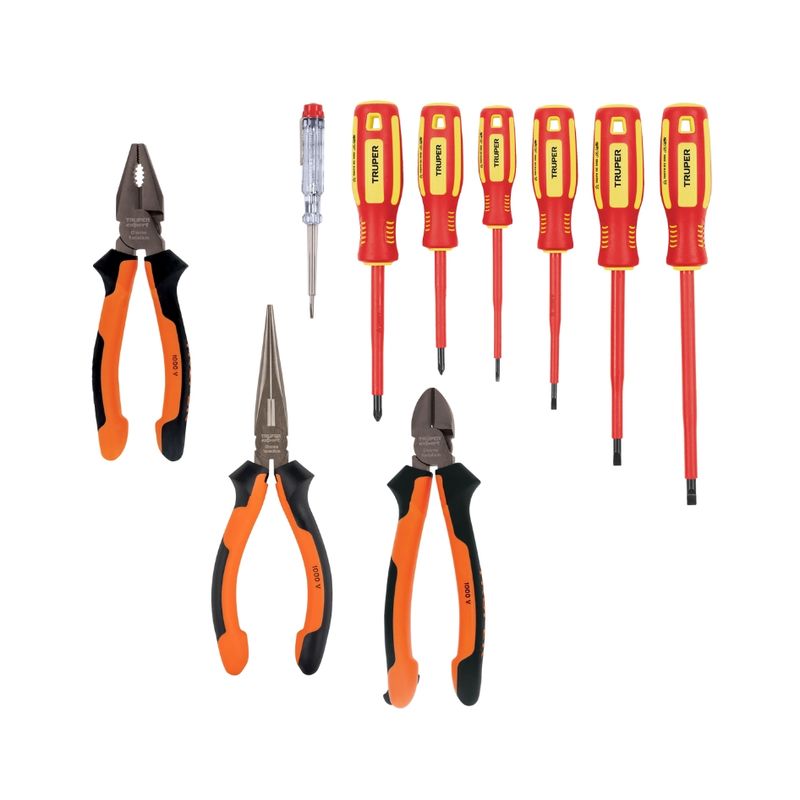 TRUPER - Kit destornilladores y alicates dieléctricos 1000v