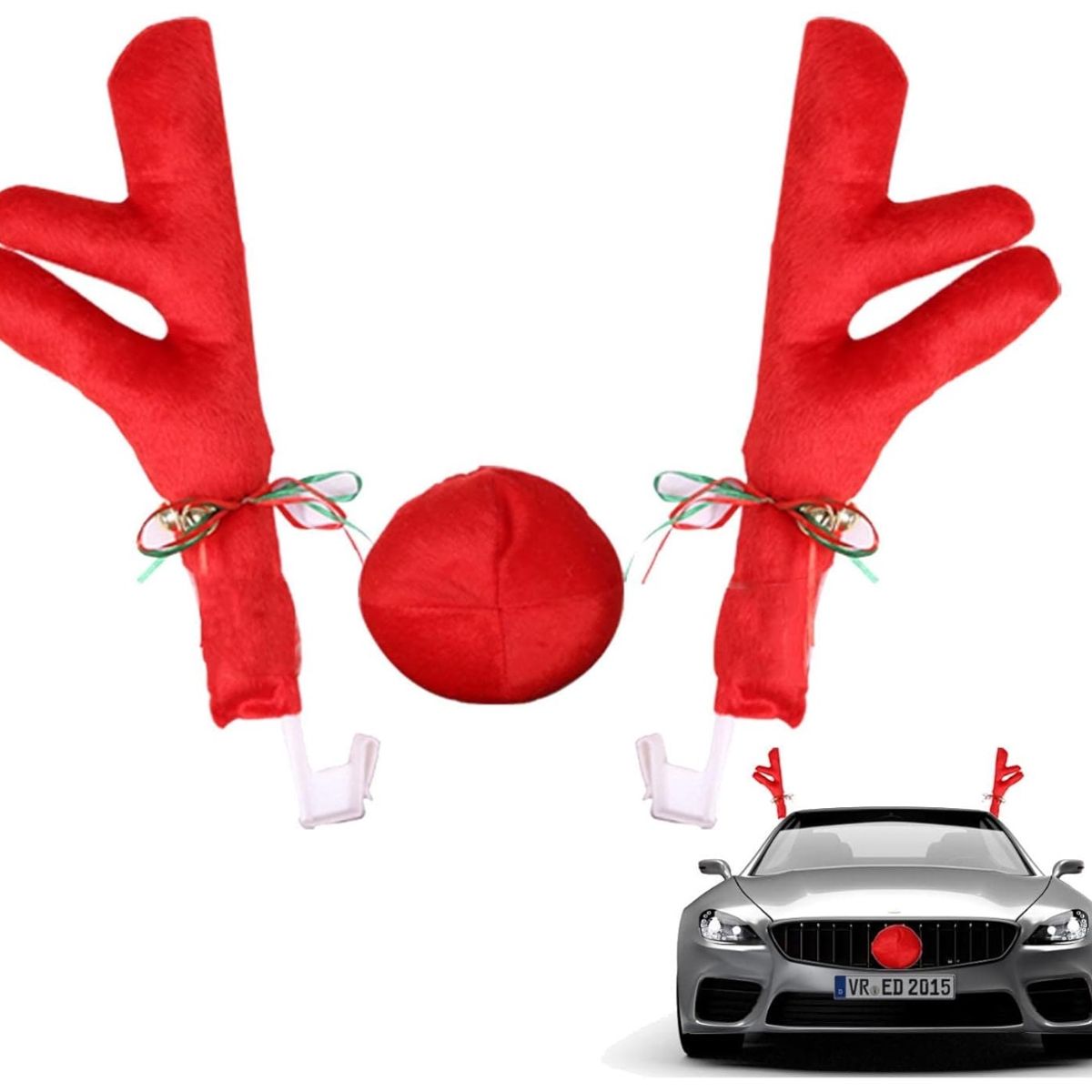 GENERICO - KIT RENO PARA CARRO - DECORACION NAVIDEÑA