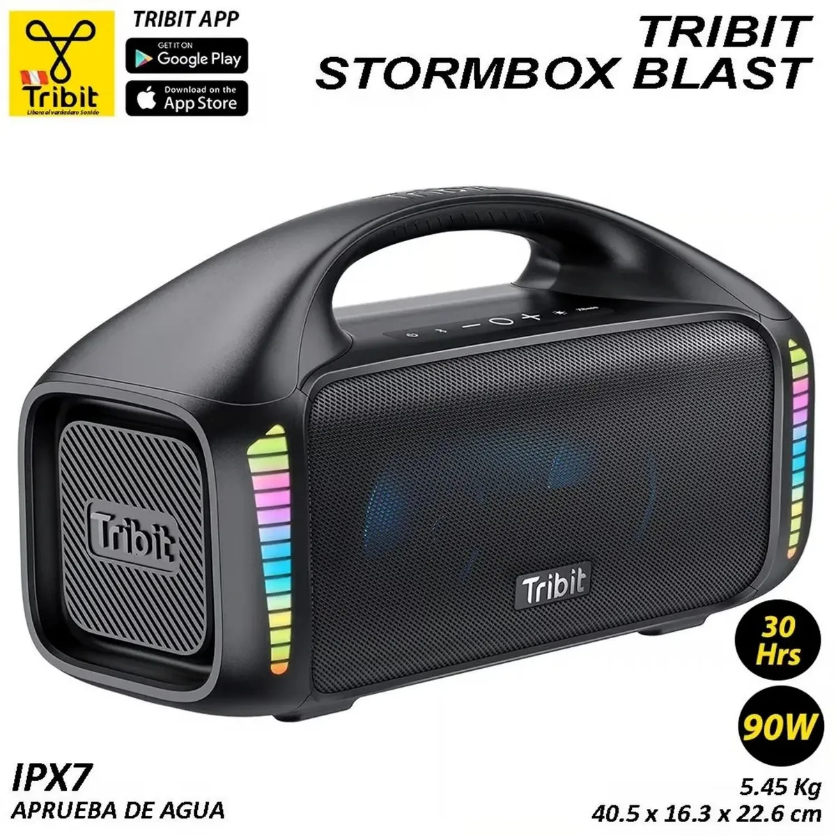 TRIBIT - Parlante Bluetooth Tribit StormBox Blast 90W Negro