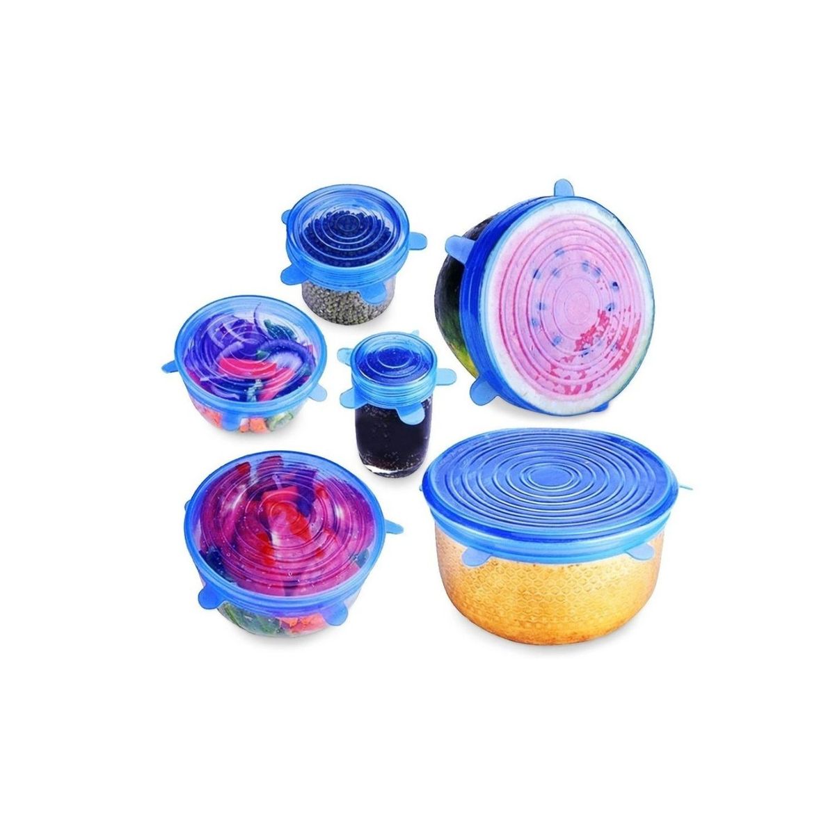 GENERICO - Set De Tapas De Silicona Elásticas