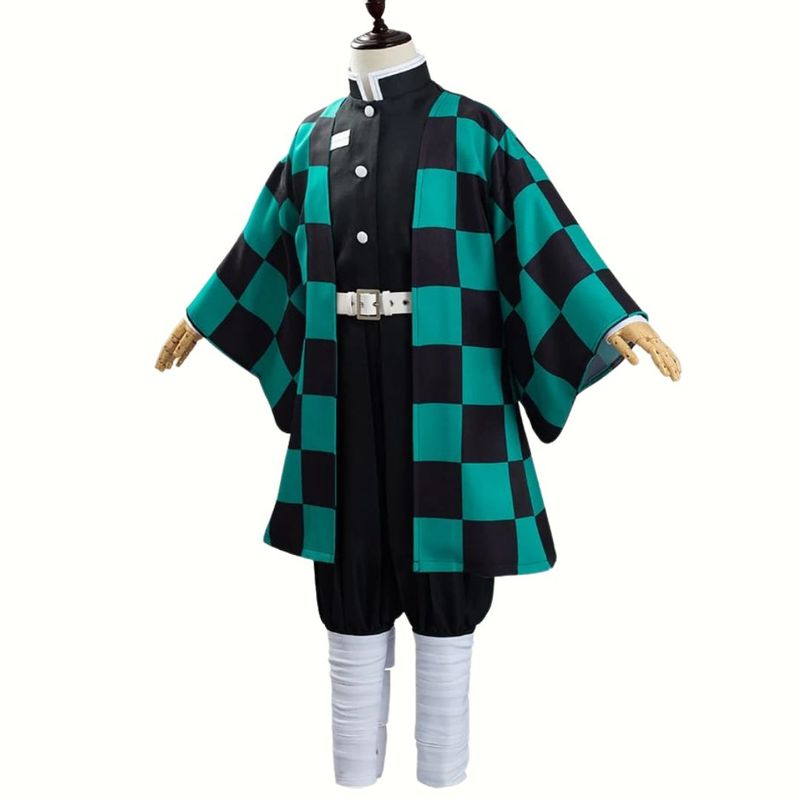 GENERICO - Traje Tanjiro Kamado Demon Slayer Disfraz - Talla 8 hasta M