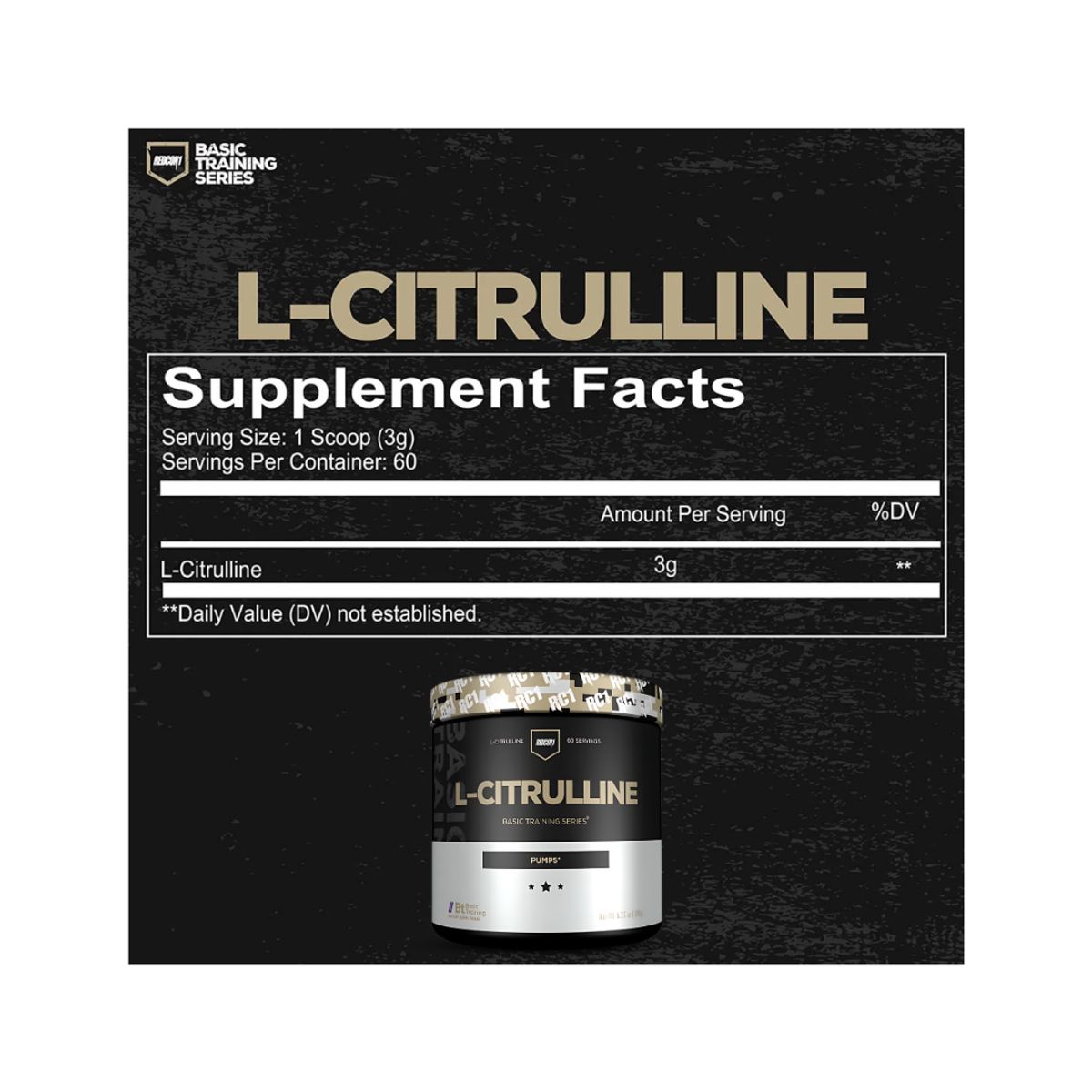 GENERICO - L - Citrulline / Citrulina Redcon1 180 g - 60 servicios