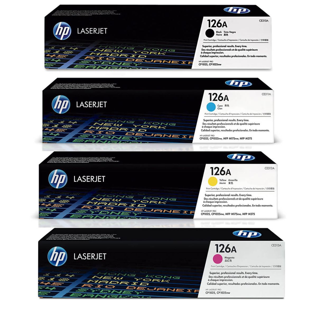 HP - TONER HP 126A PACK COMPLETO CP1025 ORIGINAL